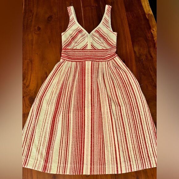 Anthropologie Sweet Sinammon Anthro Poppy Striped Dress Vintage Riviera Sz S - Picture 2 of 16